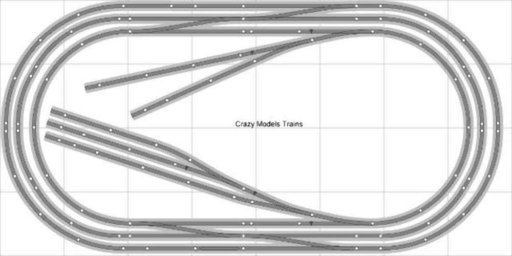 4 x 8 train layouts ho gauge