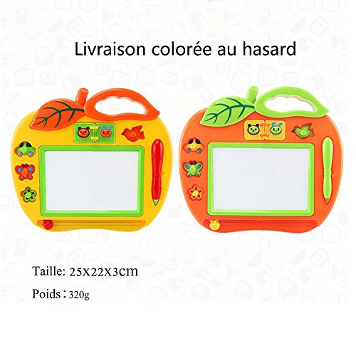 Ardoise Magique Couleur Petit Format Avec Tampons Jouet Pour Fille Et Garcon 18 Mois Mini Jeux Pour Bebes Et Enfants 2 Et 3 Ans Loisir Creatif Educatif Simple Pomme 25cm X 22cm Ardoises De