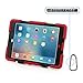 ACEGUARDER Apple Ipad Mini 2 Mini 1&2 Case Waterproof Rainproof Shockproof Kids Proof Case for Ipad Mini 2 Mini 1&2(Gifts Outdoor Carabiner + Whistle + Handwritten Touch Pen) (RED/BLACK)