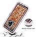 WOLLONY Galaxy S9 Case, 360 Full Body Shockproof Liquid Glitter Quicksand Bling Case Heavy Duty Phone Bumper Non-Slip Soft Clear Rubber Protective Cover for Samsung Galaxy S9 - Rose Gold