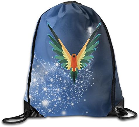 Logan Paul's Parrot Logo Bag,Sport Gym Sack Drawstring Backpack Bag