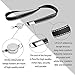 Lanyard with ID Holder Retractable, Leather Card Holder with Neck Lanyard and metel Retractable Badge Reel with 32 inches Retractable Cord for Cruise Travel, Daily Work（Black+Silver+red）