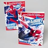 Marvel - (2 Pack) The Amazing Spiderman 2 Giant Coloring & Activity Book Set Power On & Swing On