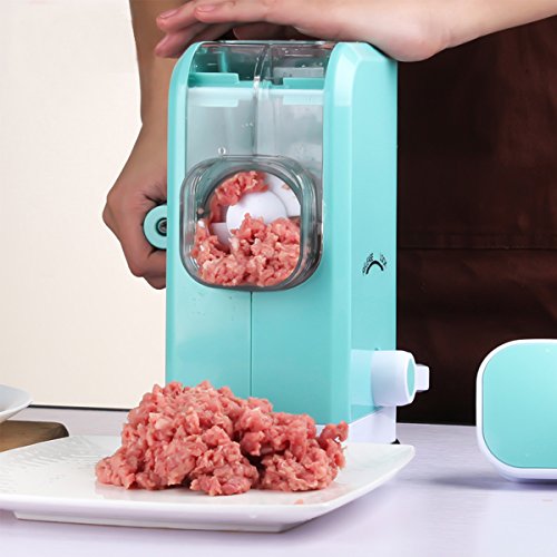Meat Grinder Mandoline Slicer Food Chopper and Citrus Juicer 4-in-1 Manual Kitchen Gadget Set