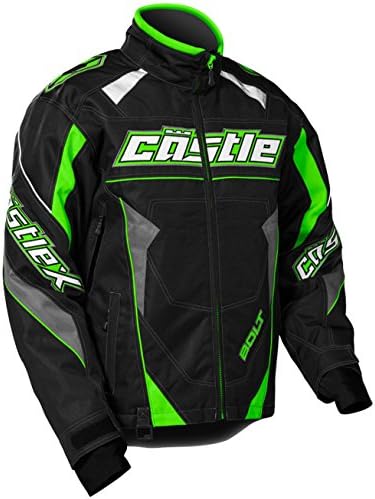Castle X Racewear Bolt G4 Mens Snowmobile Jacket Green 2XL