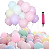 100 Stück Latex-Luftballons In Pastellfarben – Mix Für Hochzeit, Geburtstag & Babyparty, Heliumtauglich & Vielseitig Dekorierbar