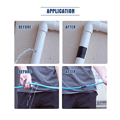 image for BROADPACK Rubberized Waterproof Repair Tape, Stop Leakage Seal Tape, P