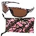 VertX Womens Pink Polarized Camouflage Sunglasses Sport Fishing Hunting w/ Free Microfiber Pouch