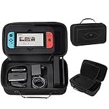 witch System Case [18 Game Holders], SHareconn Portable Switch Travel Carrying-All Case Protective Hard Messenger Bag Soft Lining Pouch for Switch Console & Accessories, Black