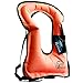 Rrtizan Snorkel Vest, Adults Portable Inflatable Swim Vest Jackets for Snorkeling Swimming Diving Safety(Orange)