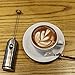 NATOZA Milk Frother Handheld 2 Speed Drink Mixer With 2 AA Batteries Included, Bonus Mix Spoon - Perfect for the best Latte Maker, Cappuccino, Matcha, Hot Chocolate and more - Stainless Stee (Silver)