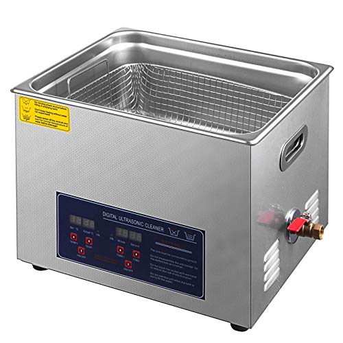 Hihone 15L Ultrasonic Cleaner, Stainless Steel Heated Ultrasound