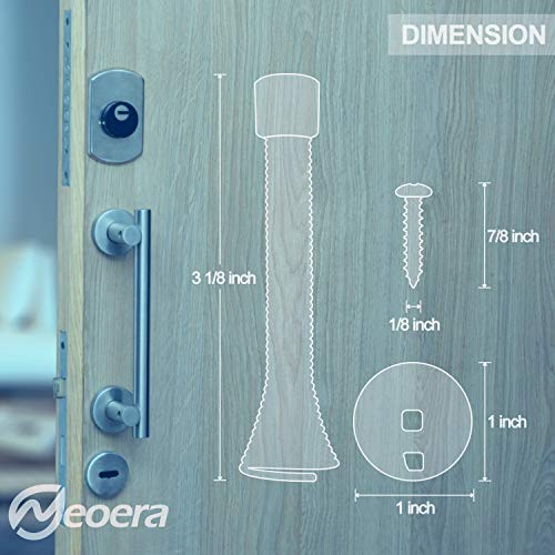 Neoera Spring Door Stoppers (15pack), 3 ⅛" Heavy Duty, Flexible Door