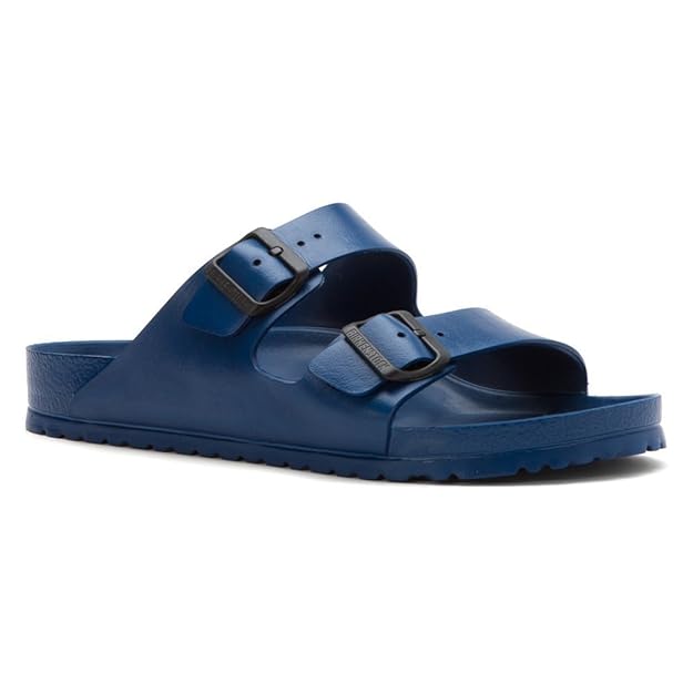 Amazon.com | Birkenstock Unisex Arizona Essentials EVA Navy Sandals - 43 M EU | Sport Sandals 