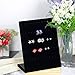 Valdler Earring Holder Velvet Fabric Display Holder Organizer Jewelry Displays 30 Pairs Black