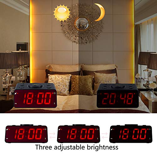 Timegyro Digital Alarm Clock,Super Loud Desk Clock with Kitchen Timer,Snooze for Kitchen,Bedroom,Heavy Sleepers