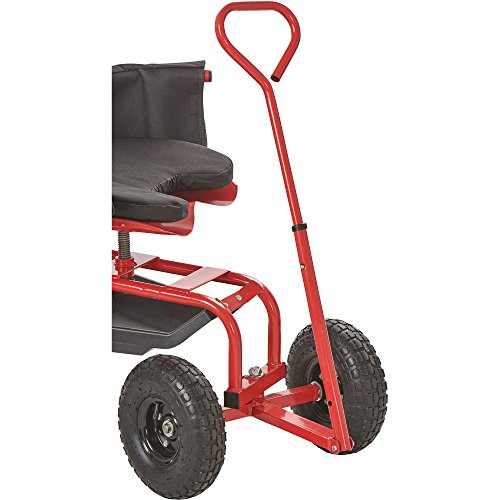 Kotulas Deluxe Rolling Garden Seat with Easy Change Turnbars — Red