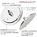 ViVer Shower Head Nine Inch Certified Shower Heads Adjustable High Pressure Rain Shower Head Easy Installation no Tools Required Chrome
