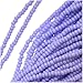 Jablonex Czech Glass Seed Beads, 11/0 Round, 1 Hank, Lupin Purple Opaque