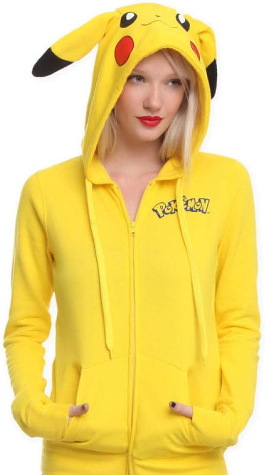 Pullover Long Sleeve Jacket Cartoon Pikachu Loose Cardigan Hoodie
