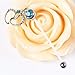 BODYA Silver Blue Gem Baby Feet Dangle 14g Flexible BioFlex Maternity Pregnancy Pregnant Navel Barbell Belly Button Ring