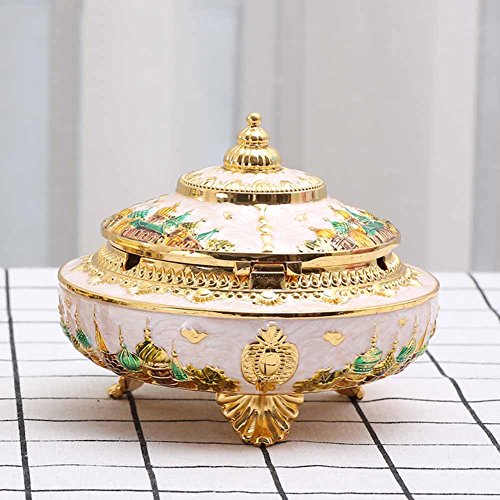 X&M Cigar ashtray metal outdoor cigar cigarette ashtray for patio Home Table modern ashtrays -B 12x14x10.5cm(5x6x4)