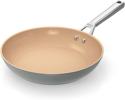 Ninja Extended Life 28cm Ceramic Frying Pan Non-Stick Induction Grey Terracotta