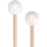 1 Pair Glockenspiel Mallets Hard Mallets Xylophone Mallets Hard Polymer Mallet Glockenspiel Sticks with Wood Handle for Energy Chime, Xylophone, Wood Block, and Bells