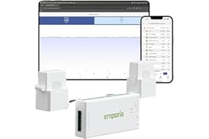 Emporia Gen 3 Smart Home Energy Monitor | Home Energy Automation and Control | Real Time Electricity Monitor/Meter | Solar/Ne
