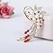 Fashion Jewelry Gold-Tone Crystal Simulated Pearl Flower Cluster Ear Wrap Ear Cuff Women Earrings