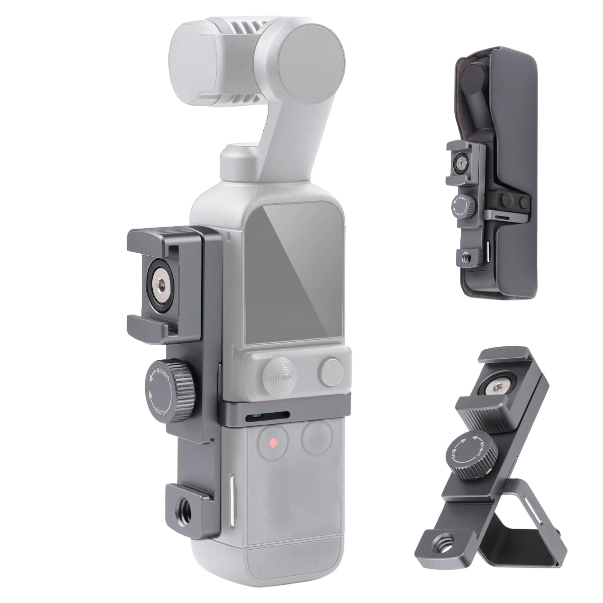 Photo 1 of Arnarkok Expansion Rotate Cold Shoe Adapter for DJI Osmo Pocket 2 Handle Accessories Rotatable Cold Shoe,Extended Mount Bracket Strap Attached to Tripod DJI Osmo Pocket 2 Accessories