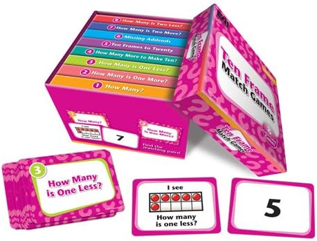 Amazon Com Eai Education Ten Frame Match Games Grade K 1 Toys Games