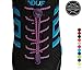 StoutGears Reflective No Tie Shoelaces Lock System - Elastic Shoelaces for Sneakers (1 Pair) (Purple)
