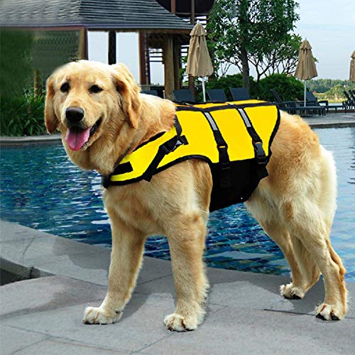 PinShang Pet Dog Breathable Reflective Safety Vest for Surfing Swimming Green L