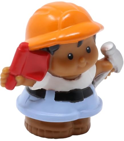 Replacement Figure For Little People Load 'n Learn Construction Site - Female With Braids (Part GWD30)