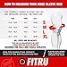 Fitru Knee Sleeves (Pair) Support & Compression for Crossfit & Weightlifting - 7mm Neoprene for Men & Women