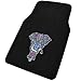 BDK MT-542_AM MT542 Trippy Elephant Embossed Design Carpet Car Floor Mats for Auto Van Truck SUV Front and Rear Full Set with Rubber Backing-Universal Fit, 4 Piece, Neon Butterflies Mats