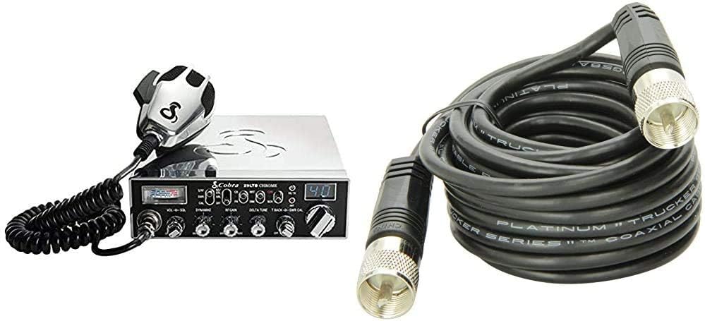 Cobra 29LTDCHR Professional CB Radio – Emergency Radio, Travel Essentials, Chrome, Talk Back, Instant Channel 9, 40 Channels, SWR Calibration: Car Electronics