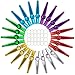 Foraineam 24-Pack Metal Kazoos with 24 Pcs Kazoo Flute Diaphragms 6 Colors Musical Instruments, A Good Companion for Ukulele, Violin, Guitar, Piano Keyboard