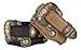 Mens Brass Classic Berry Concho Scalloped Genuine Leather Belt