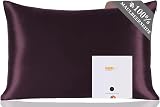 ZIMASILK 100% Mulberry Silk Pillowcase 19 Momme 40x60 Eggplant Purple