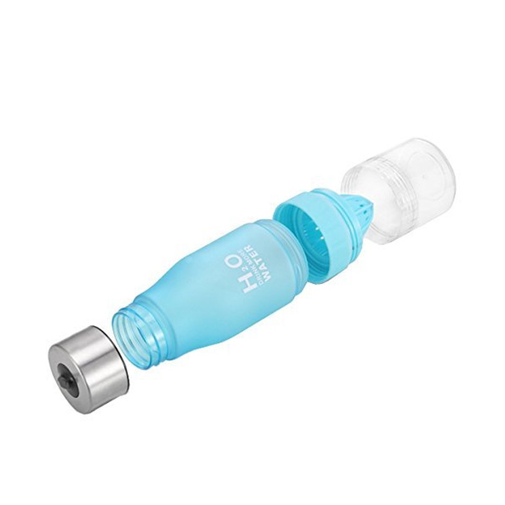 Water Bottle Cups Fruit Lemon 650ml H2O Infusing Health Juice Infuser Squeezer Cup Outdoor Sport Water Bottle - Save Your Money and Hydrate the Healthy Way - Multiple Colors - Blue