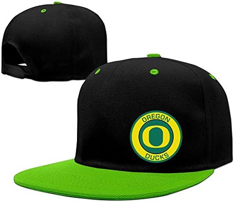 Unisex University Of Oregon Ducks Hip Pop Baseball Cap Snapback Hat KellyGreen