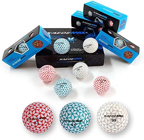 Kaede Max 2 Tone Colored Distance Golf Balls (One Dozen)