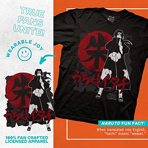 Ripple Junction Naruto Shippuden Men's Short Sleeve T-Shirt Itachi