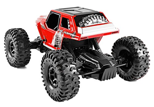 danchee Trail Hunter 1/12 Scale Remote Control Rock Crawler Off Road Truck Toy, Red