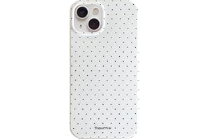 inewateri Compatible with iPhone 13/iPhone 14 Case with Cute Fashion Polka Dot Aesthetics Design Simple Case for Soft TPU Slim Protection Case for iPhone 13/14-White