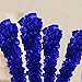 Extra Large Rock Candy Sticks: 36 Navy Blue Crystal Rock on Sticks - Blueberry - Individually Wrapped for Party Favors, for Buffet, Showers, Receptions, Bridal and Baby Showers - Old Fashioned Espeez