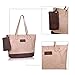 ZMSnow Ladies Handbags,PU Leather Tote Handbag Shoulder Mix Color Bag for Women