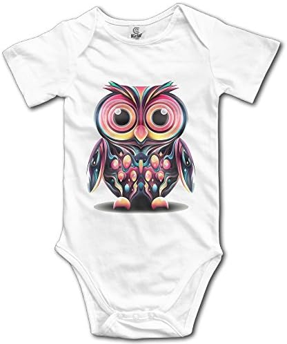 Tight Skull Cute Owl Polychrome Graphic Design Cute Unisex Short Sleeve Climb Jumpsuit